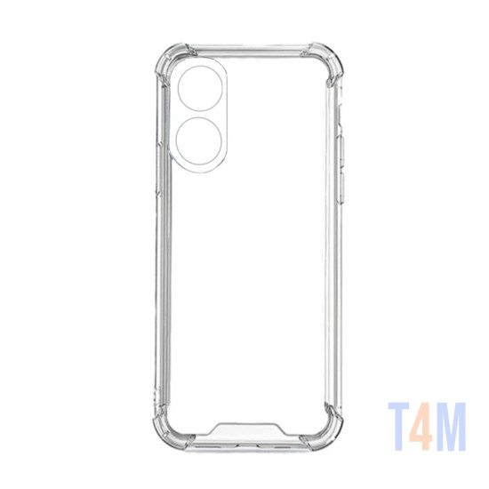 Silicone Hard Corners Case for Oppo A58 5g/A78 5g Transparent